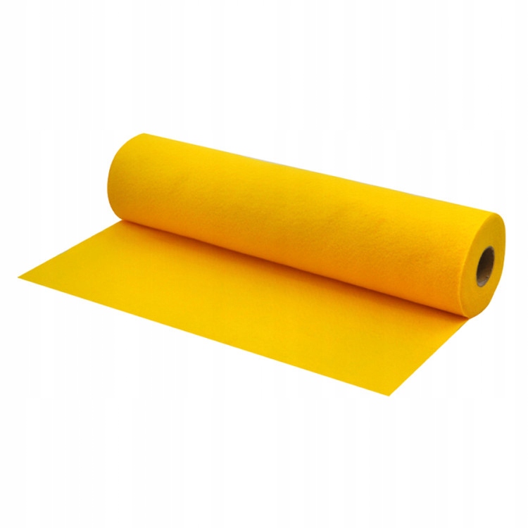 Diy Rolka Filcu Dekoracyjnego Ciemnożółty Słoneczny Złoty 45 cm x 5 m