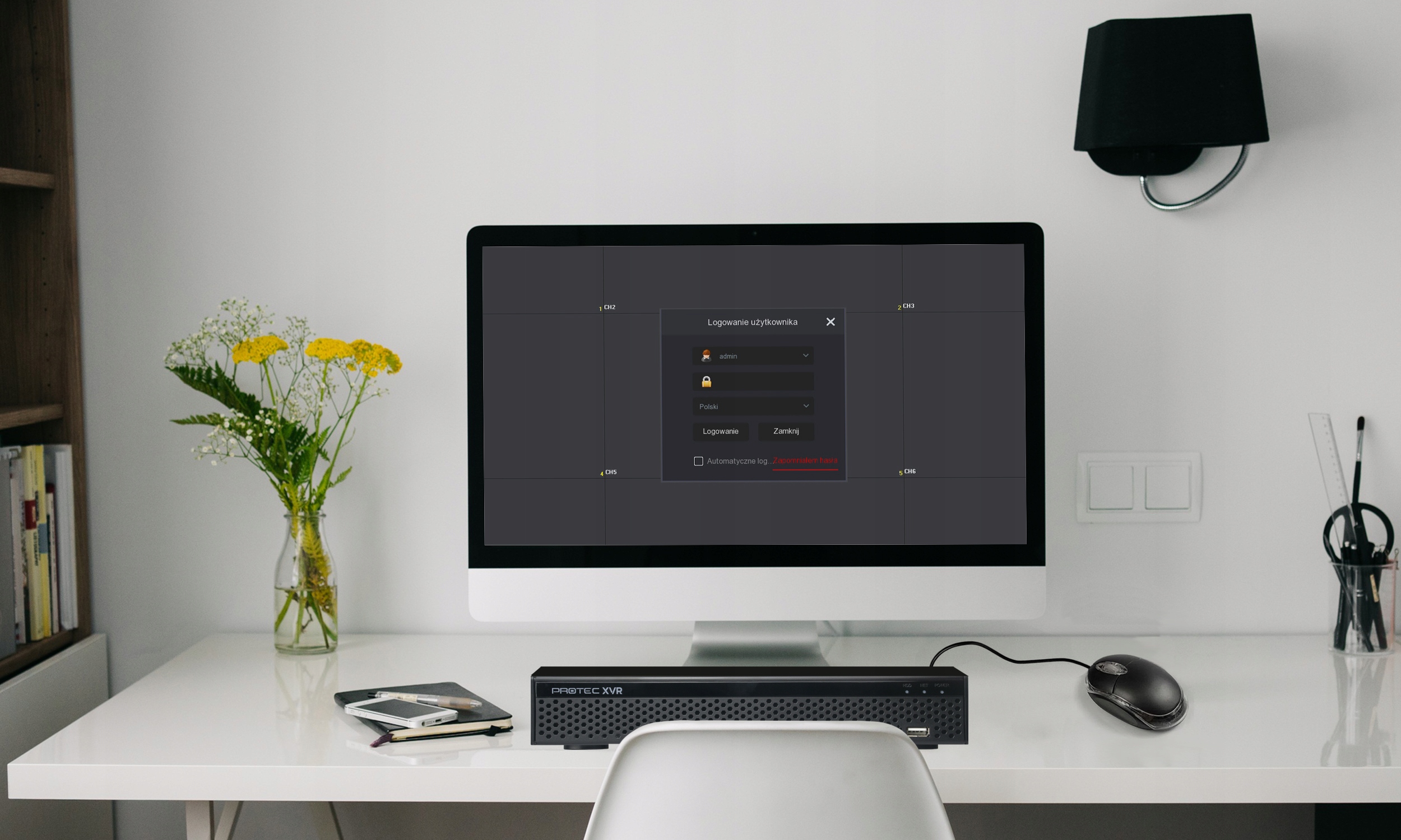 MONITORING 6 KAMER ROZDZIELCZOŚĆ 4K 8MP BEZ HDD Waga produktu z opakowaniem jednostkowym 13 kg