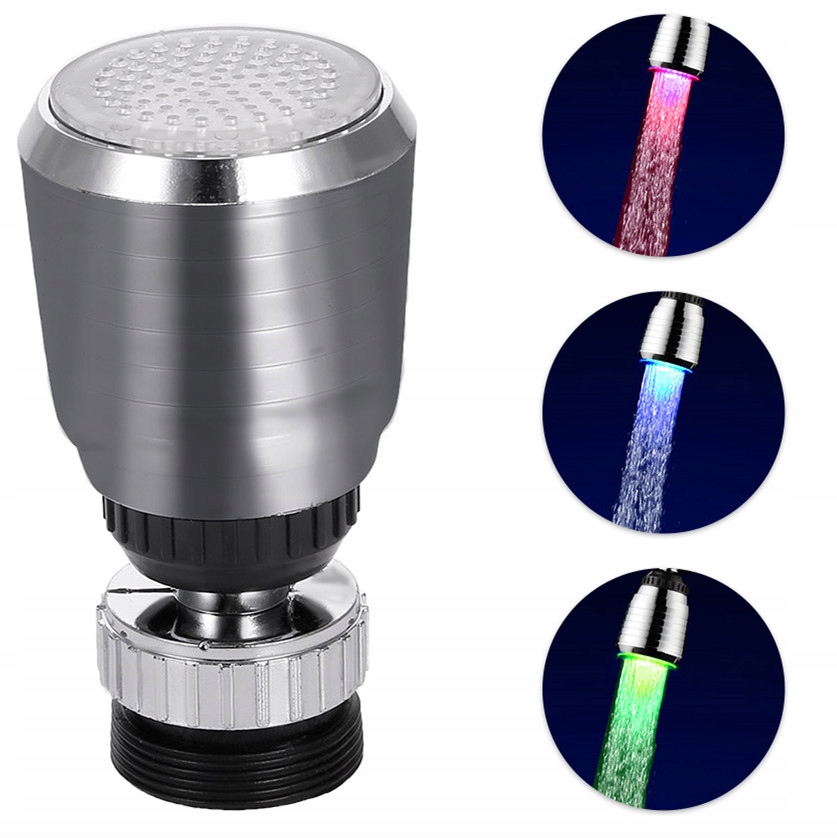 

Perlator Led Świecący 3 Końcówka Na Kran