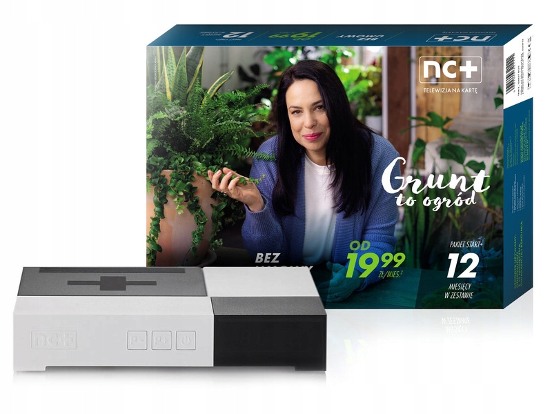 Dekoder z kartą nc+ pakiet Start+ na 12m-cy WIFIBOX+ Sagemcom DSIW74