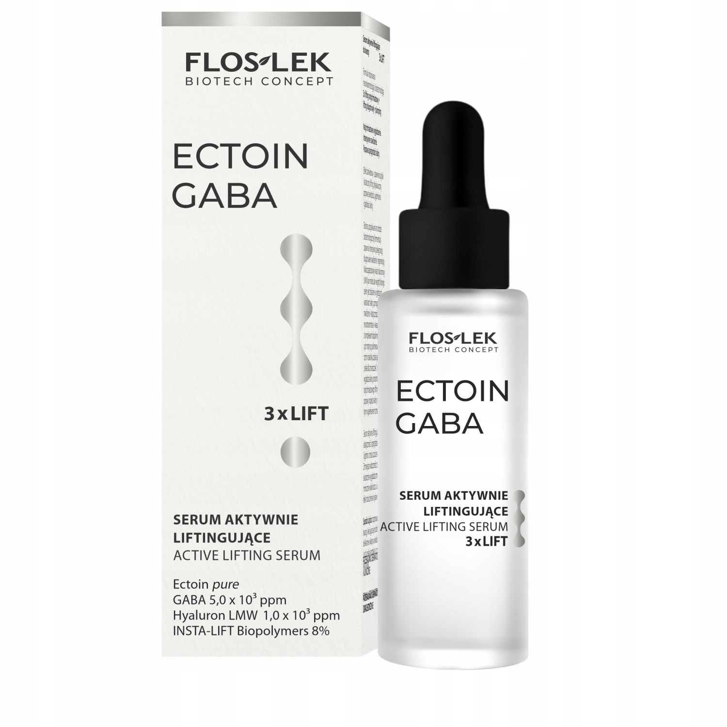 Aktivní liftingové sérum 3× Lift 30 ml Ectoin Gaba Floslek