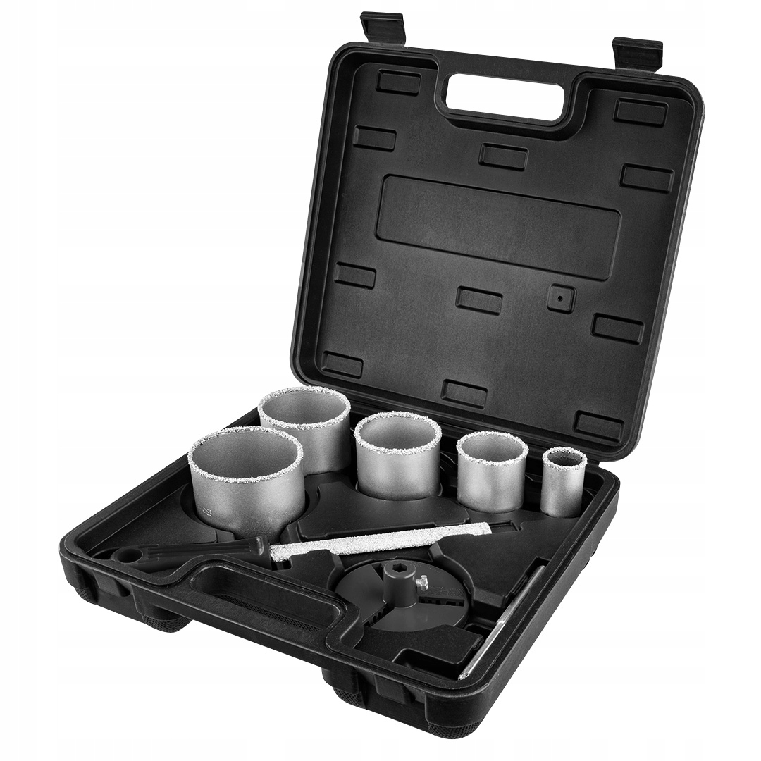 Wolframové děrovačky 32-83 mm pro cihly betonu, sada 8 ks Graphite 56T743
