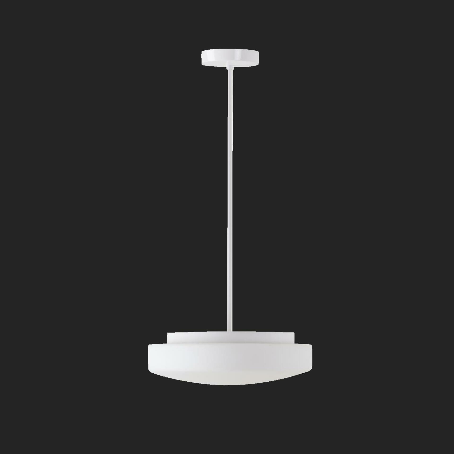 Osmont 54092 Edna P3 závesné sklenené svietidlo biela IP40 2x75W E27