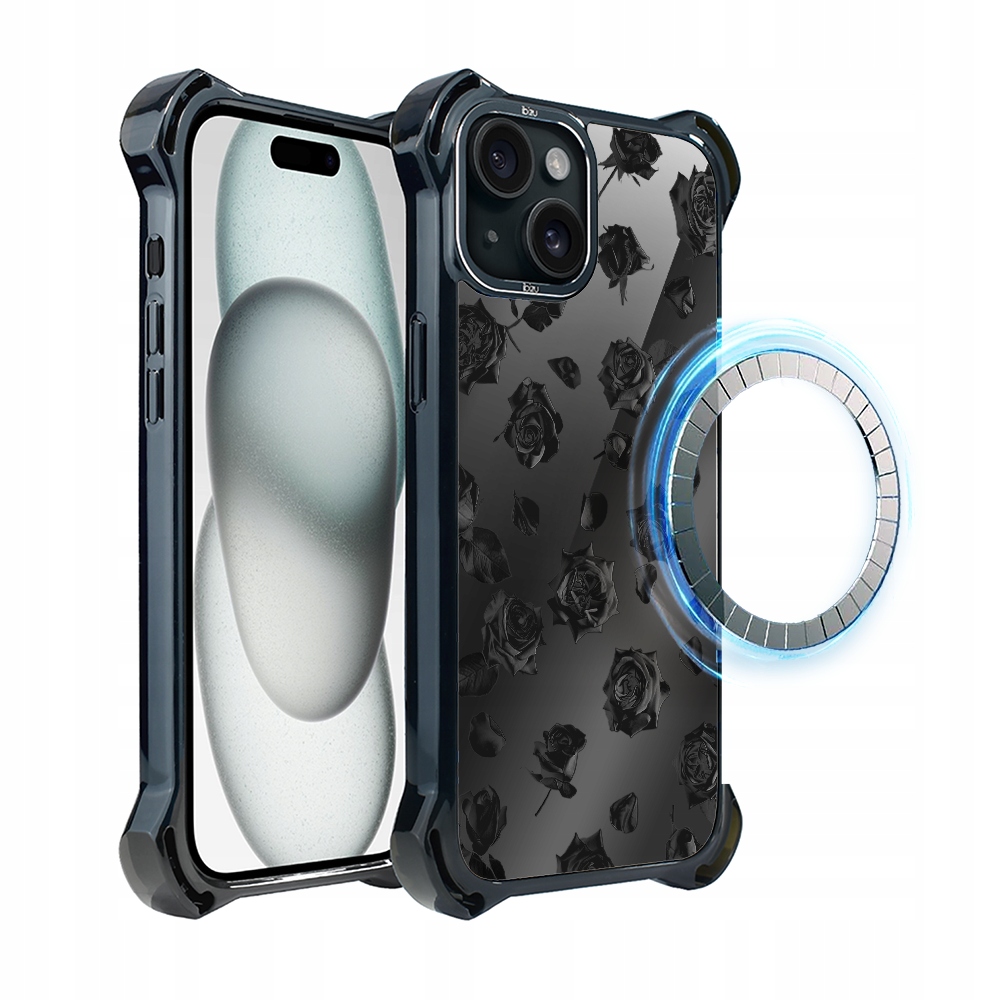 Pouzdro pro iPhone 15 Plus Ibizu DropGuard Ultra s MagSafe, růžový sen