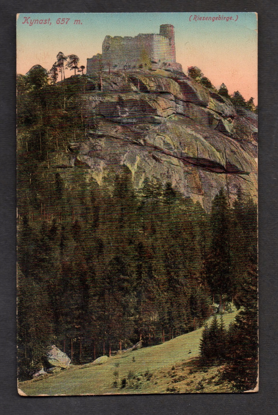 KARKONOSZE- RIESENGEBIRGE - ciekawa stara pocztówka