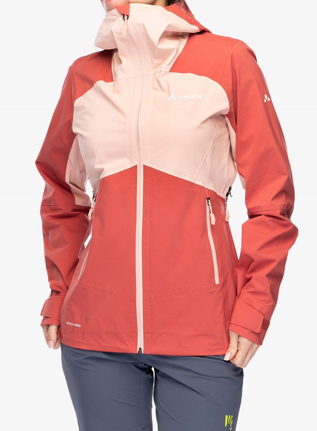 Dámská nepromokavá bunda Vaude Simony 2,5L Jacket IV brick 42 (L)