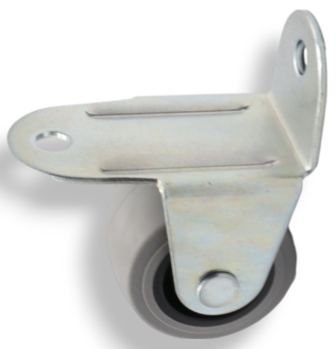 Kolečko nábytkové – pevný ohýbaný váleček, pogumované H33 mm, 100 ks