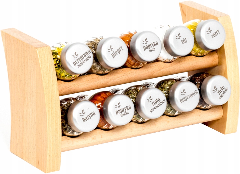 

Przyprawnik Półka na przyprawy Gald 10 el jasny