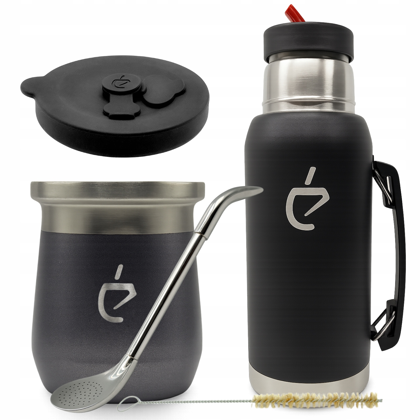 Levně Sada MateGo pro yerba maté: Termolid, termoska, bombilla, matero, čistič