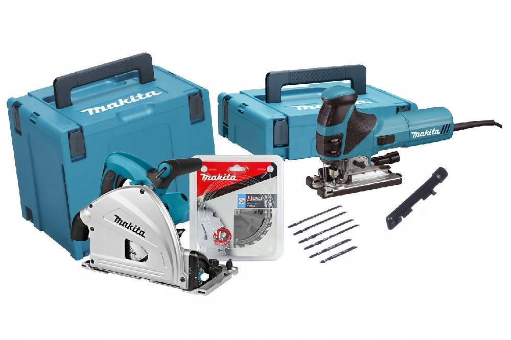 Makita Zestaw Combo Wyrzynarka 4351FCTJ Zagłębiarka SP6000J Tarcza MEU029J