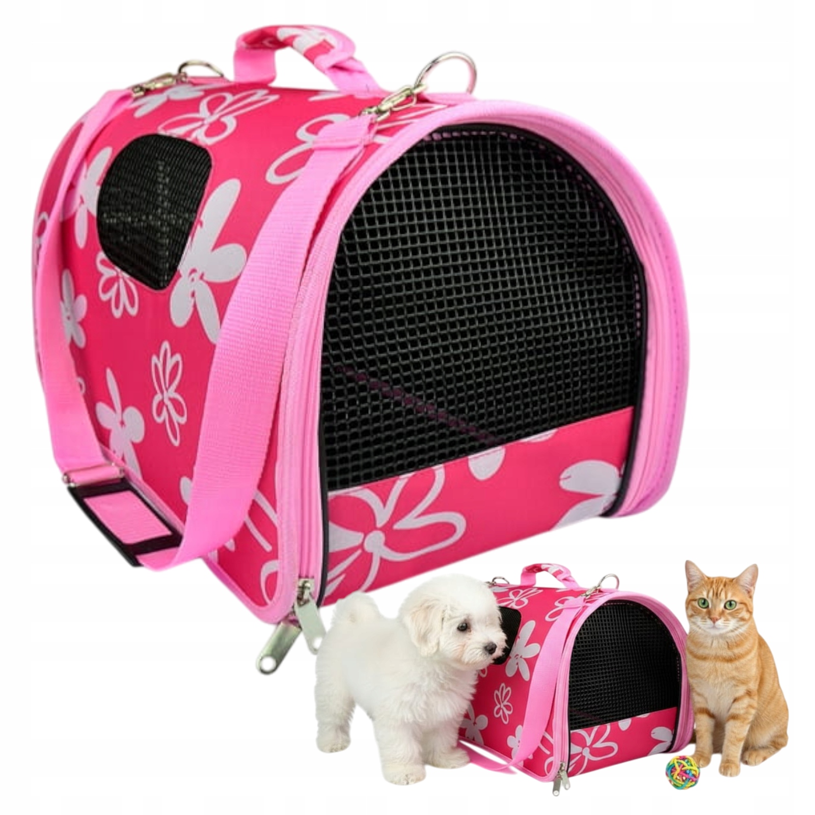 Transporter dla Zwierząt Torba Podróżna dla Kota Psa Królika L 50x26x27cm