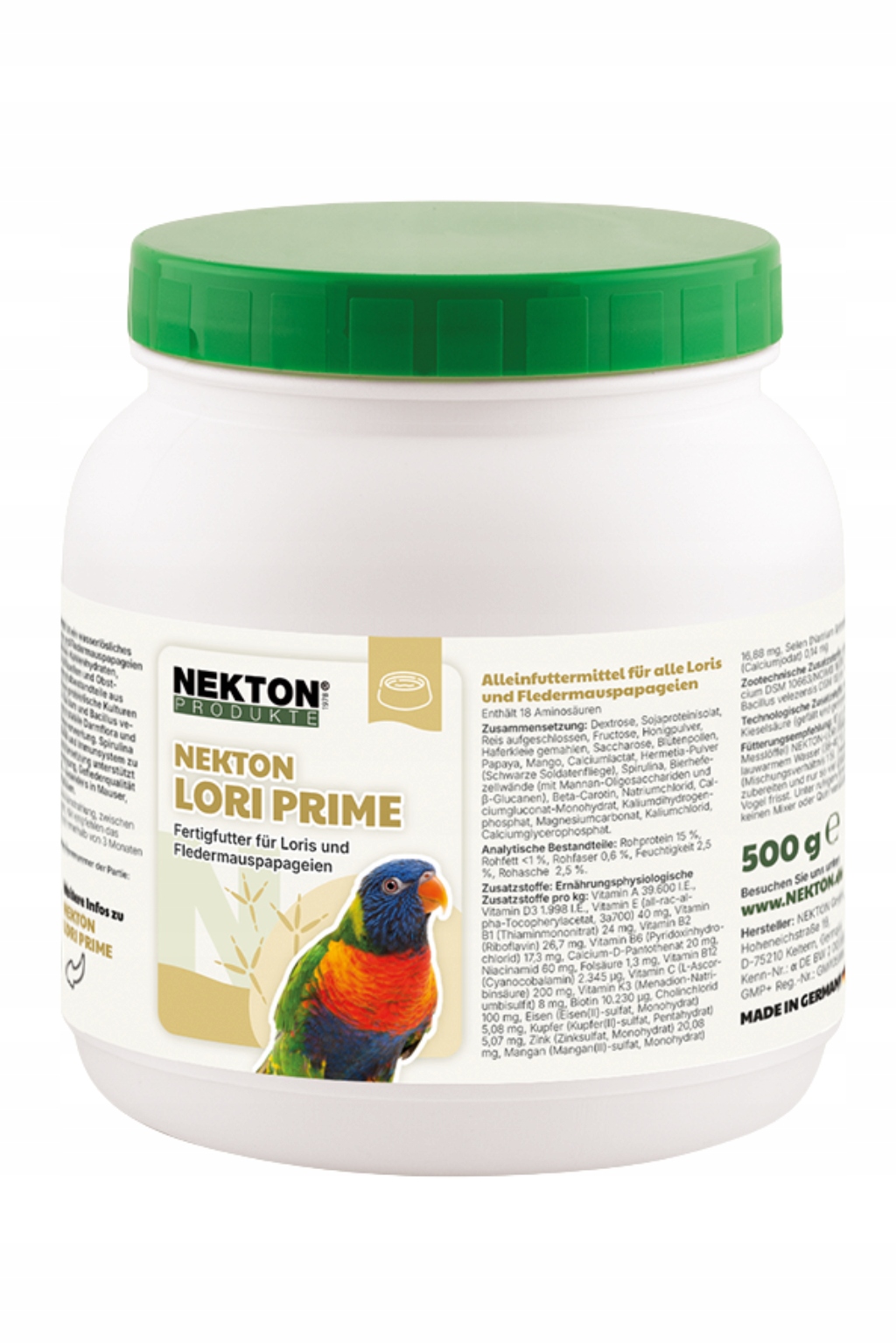 NEKTON-Lori Prime 500 g kompletní krmivo pro lory a lorys