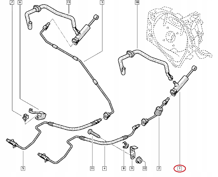 POMPA SPRZEGLA RENAULT KANGOO 1 5 1 9 DCI 4X4 ORYG Engine Type Gasoline Diesel