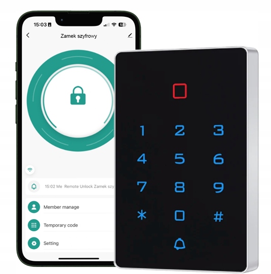 Kódový Zámek Pro Dveře Branky Na Kód Šifrovač Externí Klávesnice Rfid