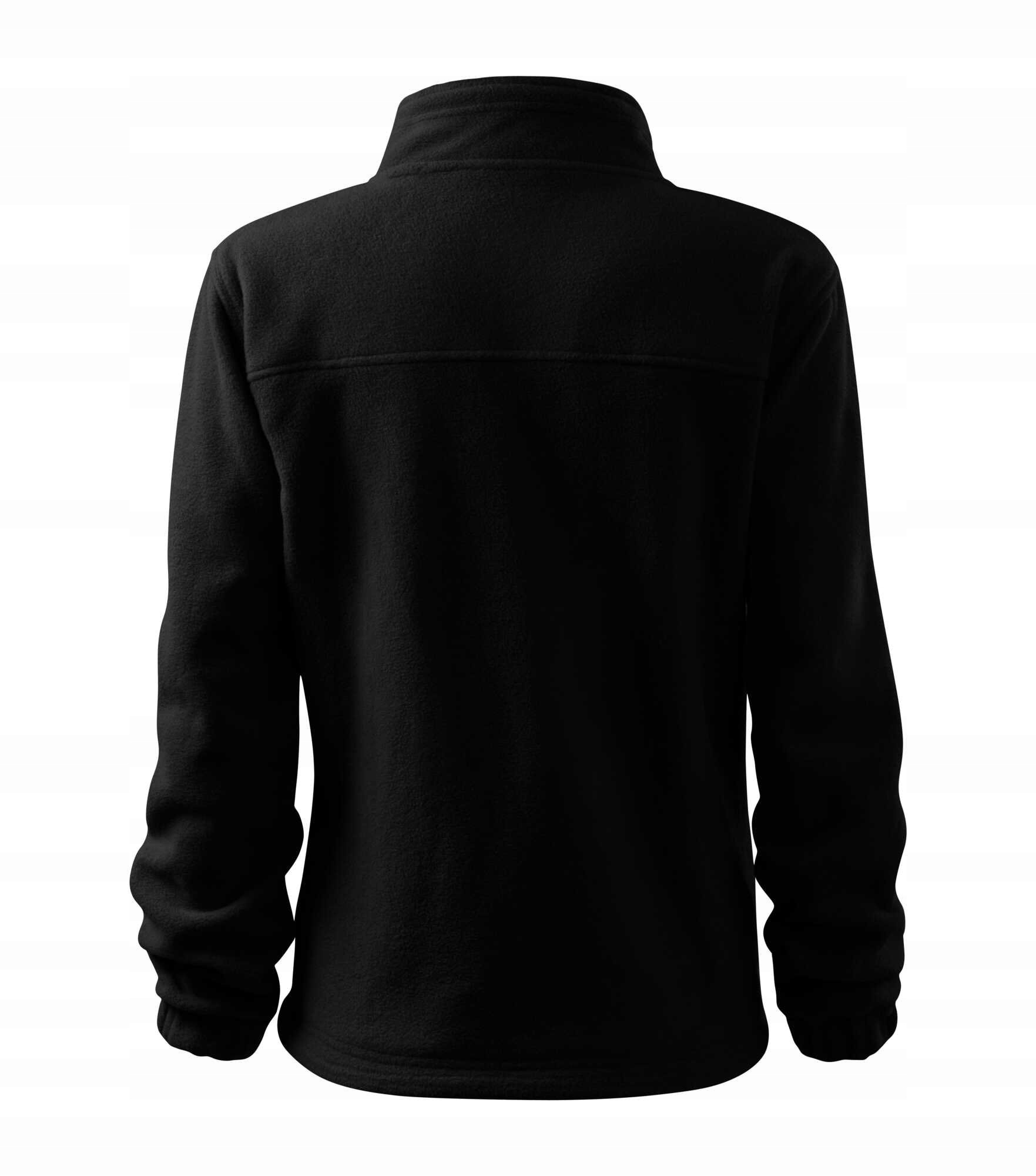 POLAR damski, rozpinana bluza z polaru, kieszenie RIMECK 504 czarny L Model Jacket 504 - Adler