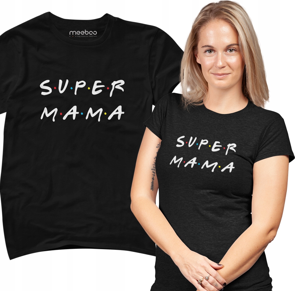 

Koszulka Damska Mama Friends Xs Biały 00