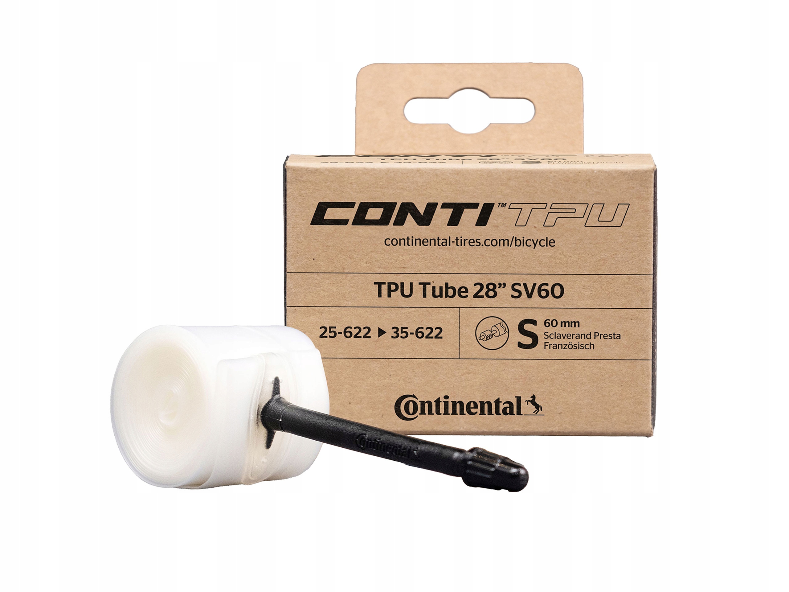 Duše Continental Tpu 28 Presta 60 mm (25/35-622) 35 g