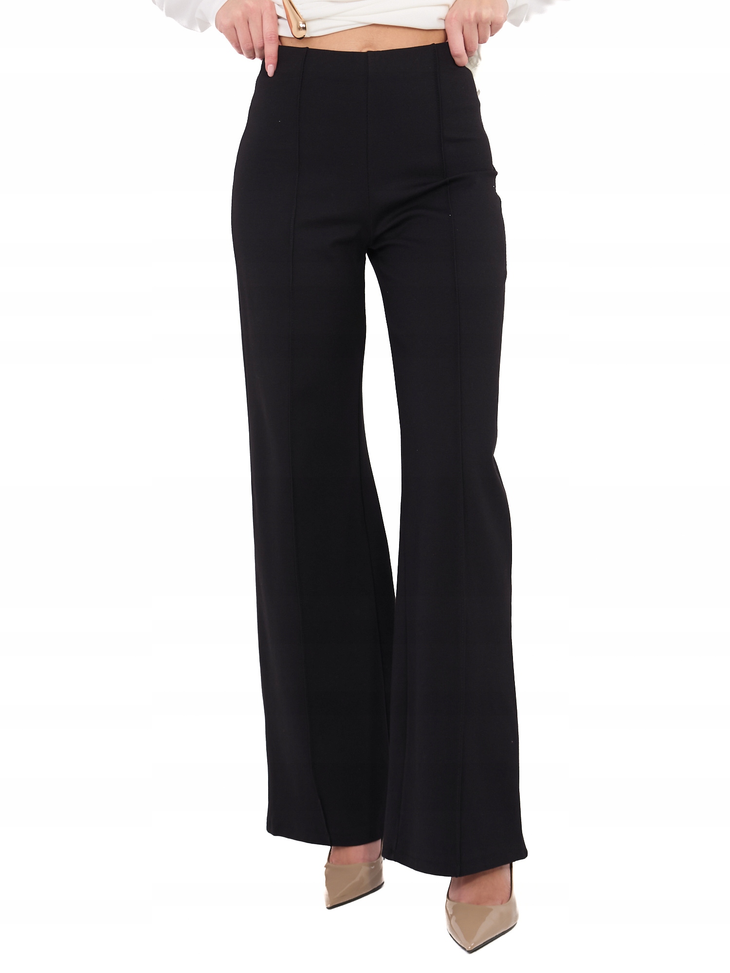 Spodnie Damskie Casualowe Wide Leg z szeroką nogawką