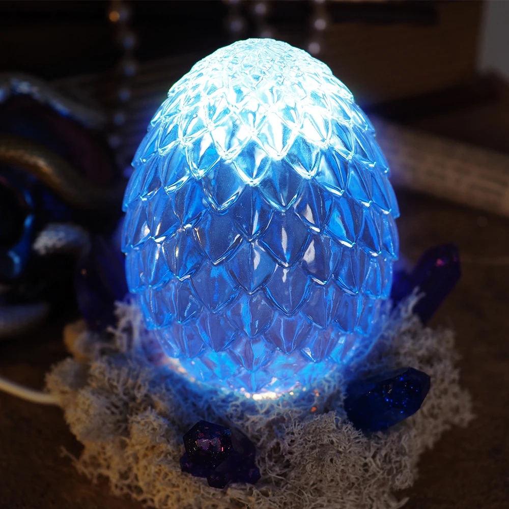 Creative Scale Dragon Egg Silicone Mold DIY Night Light Making Crystal Długość/wysokość 1 cm