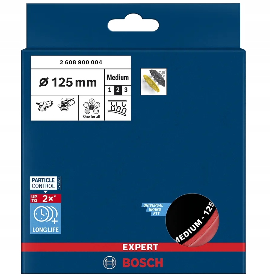 BOSCH talerz szlifierski 125 mm Kod producenta 2608900004