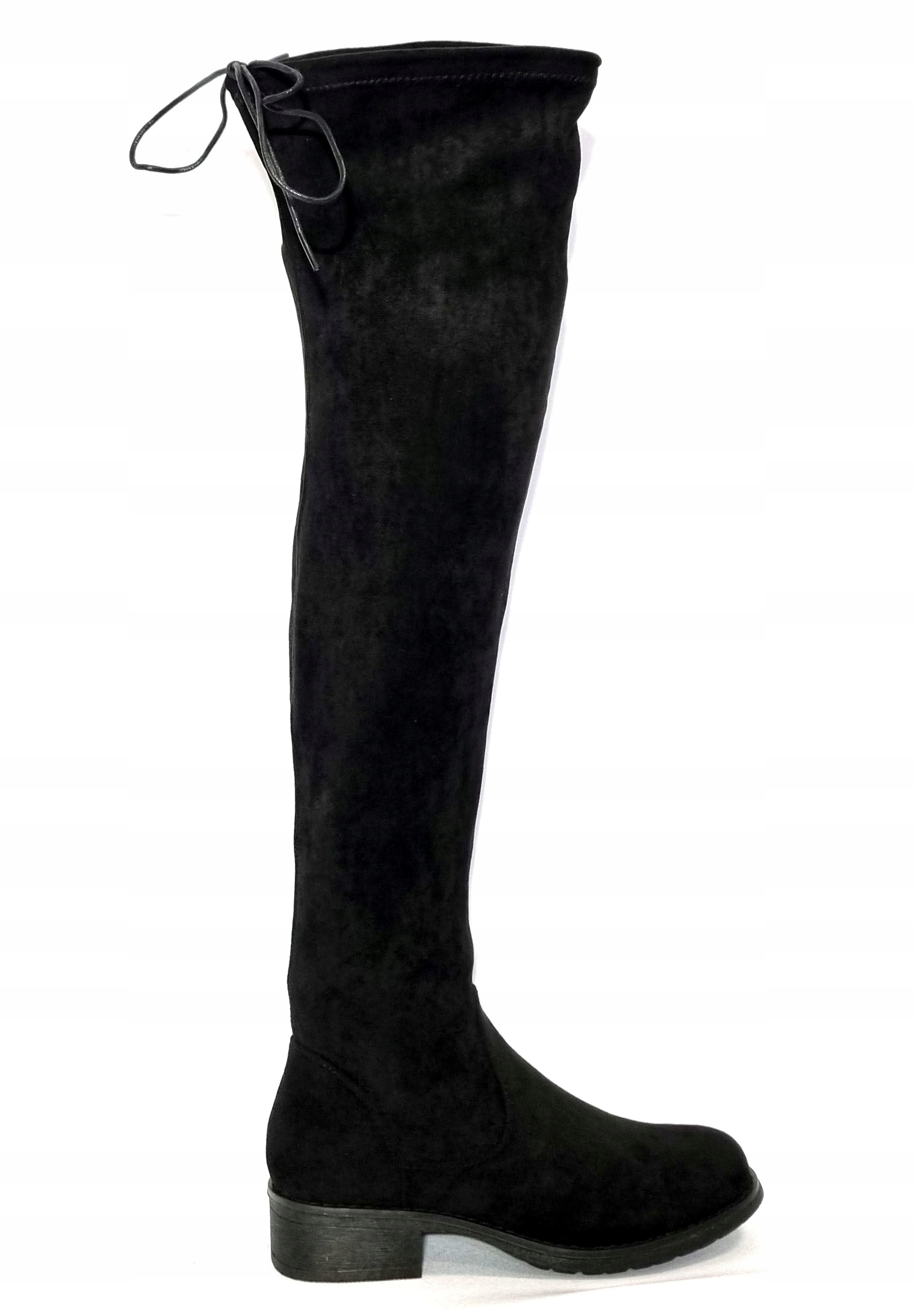 Kozačky E4833 černé módní strečové r40