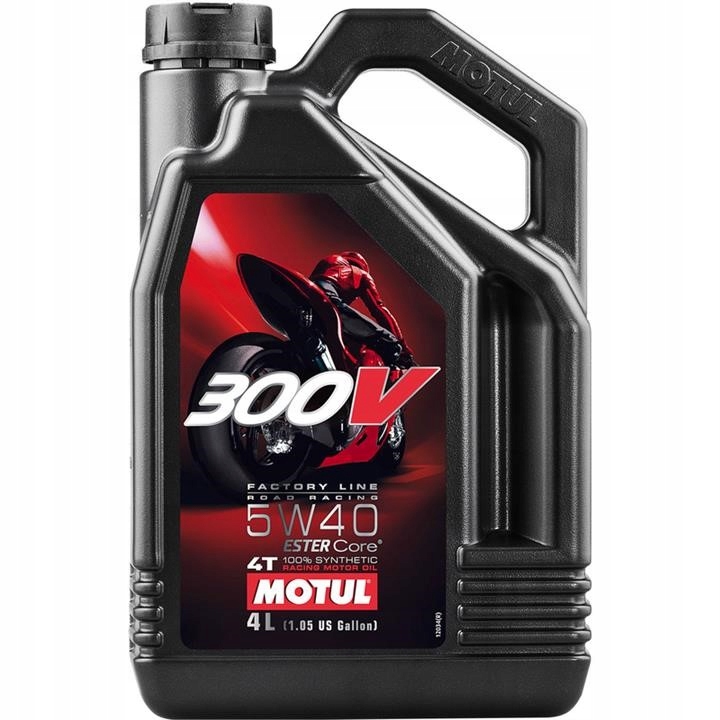 Olej silnikowy Motul 300V 4T 5W-40, API SL, 4 l