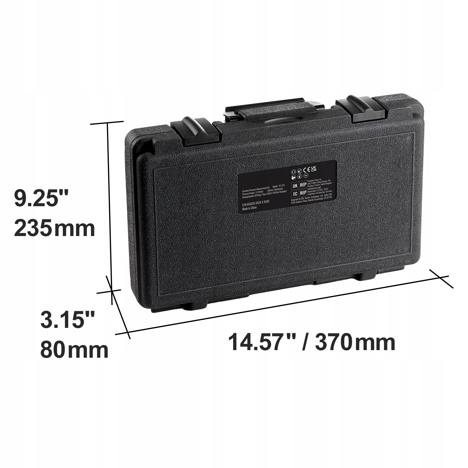 Tester Kompresji I Manometru 0-300 PSI i 0-2000 kPa Zestaw 3x Adapter EAN (GTIN) 840349962047