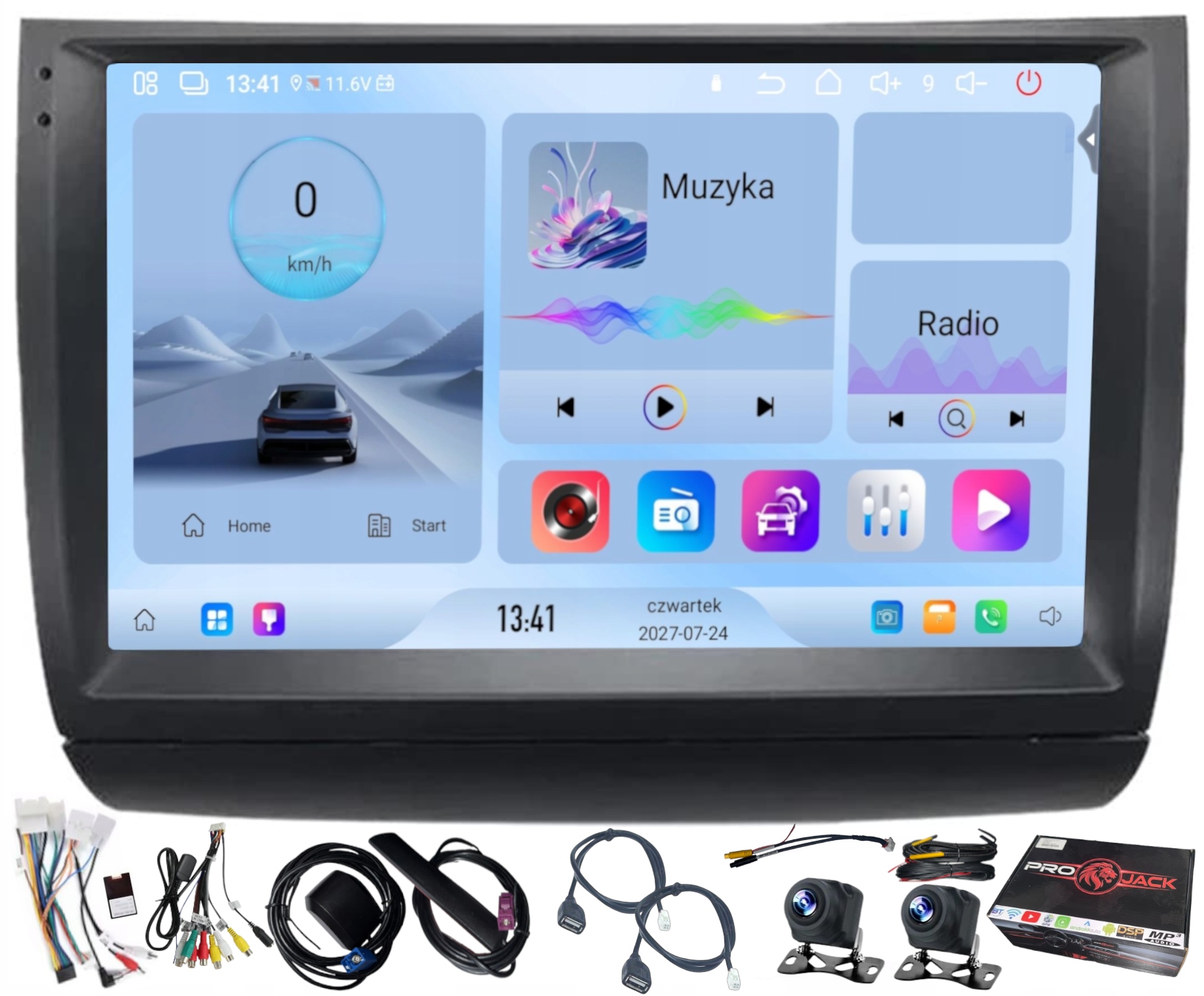 Rádio Navigace Carplay Android Toyota Prius 2003-2009 Bt Wifi 4GB 64GB Sim
