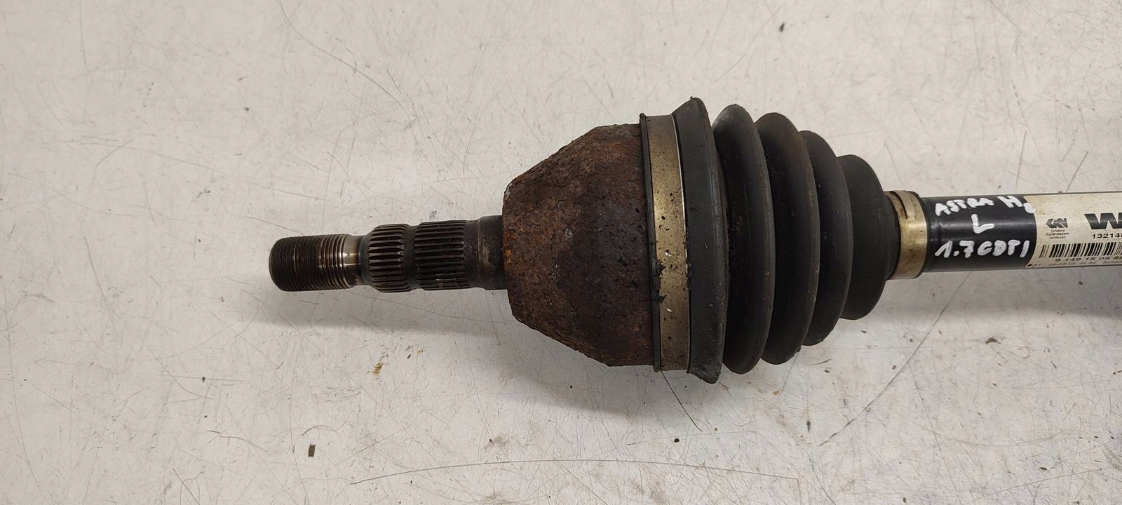 semi-axis left short. Opel Astra H 1,7 CDTI