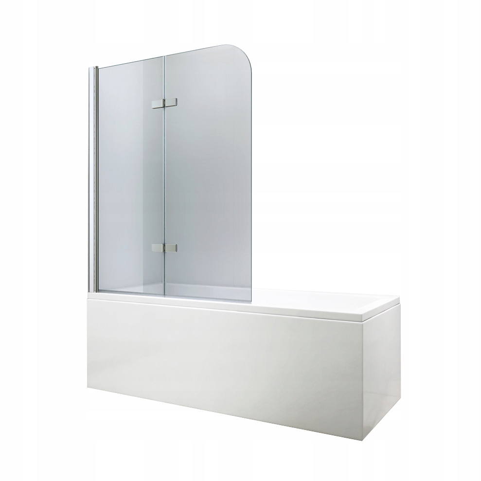 Paraván Na/vanový 2-KŘÍDLOVÝ Skládací Na Zeď 100x140 Sklo Skla 6mm