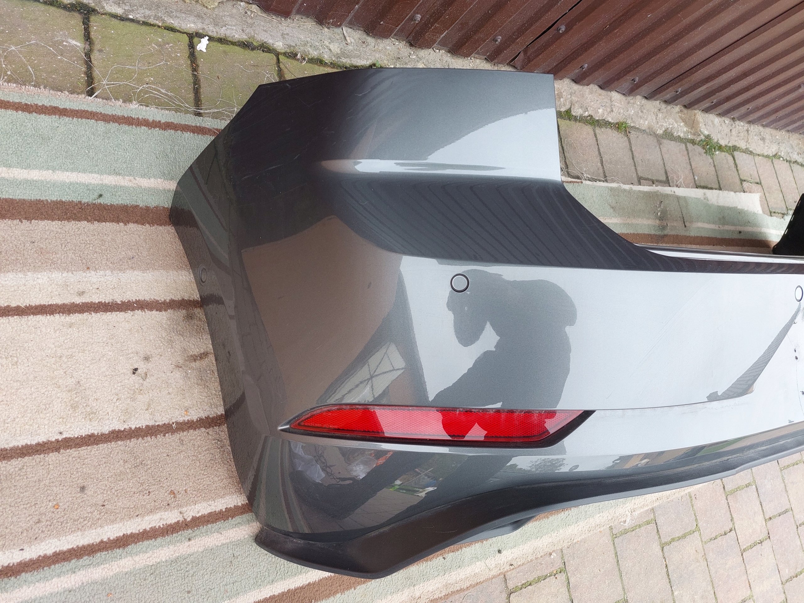 bumper rear part VW GOLF VII 7 GTI 6xPDC grey 17r