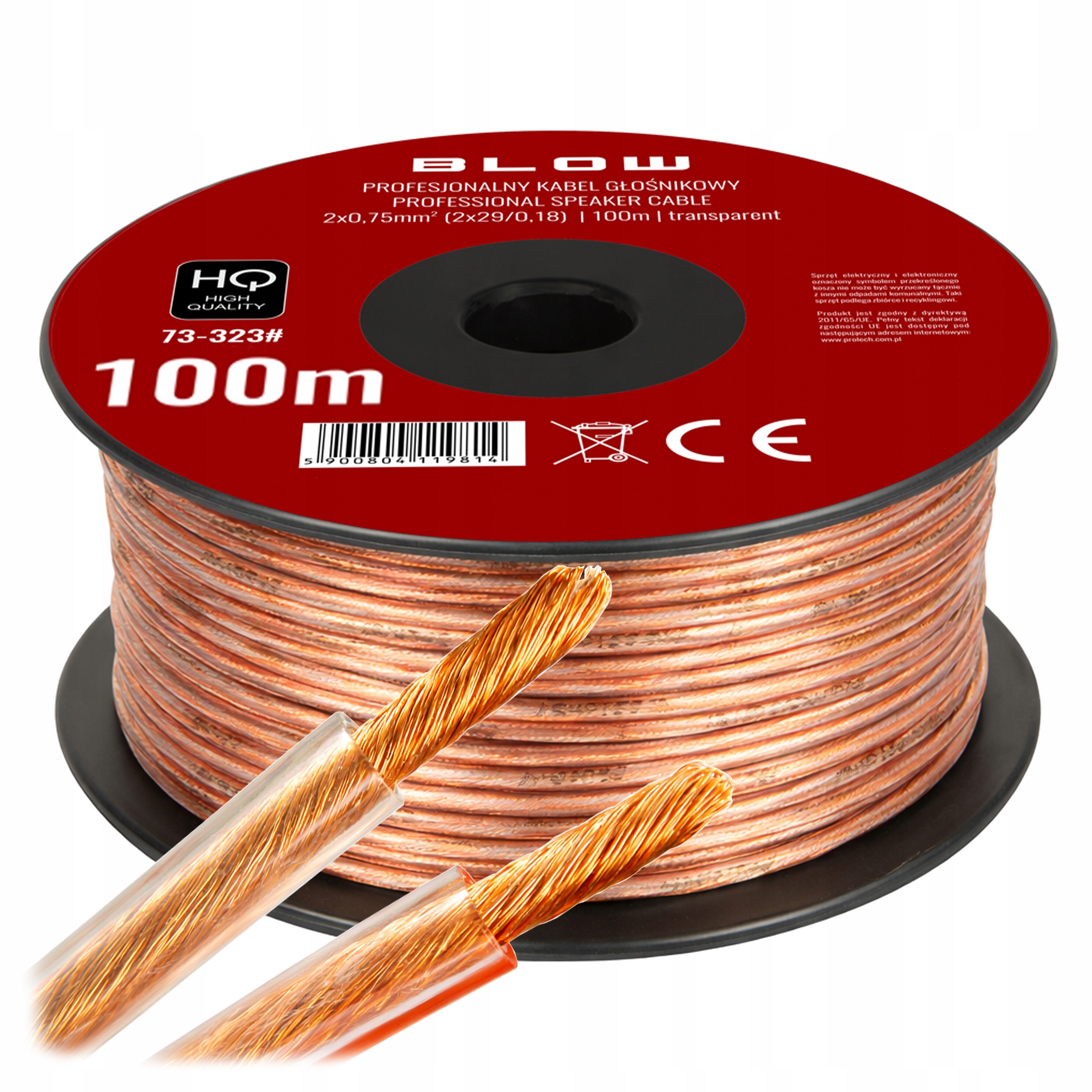 BLOW HQ 2x0. 75mm 100M акустический кабель