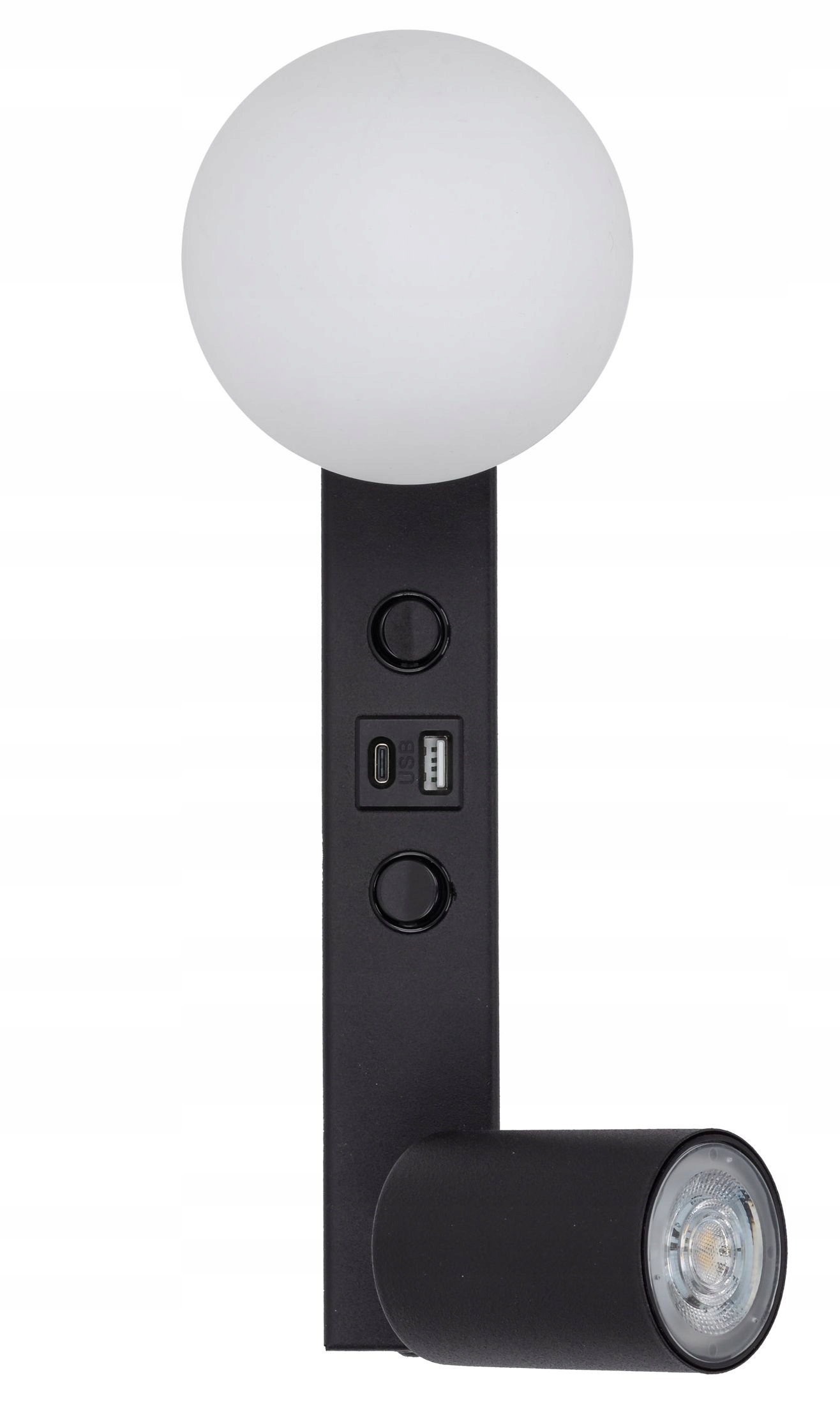 Nástenné svietidlo TK-Lighting biele, čierne GU10 10 W