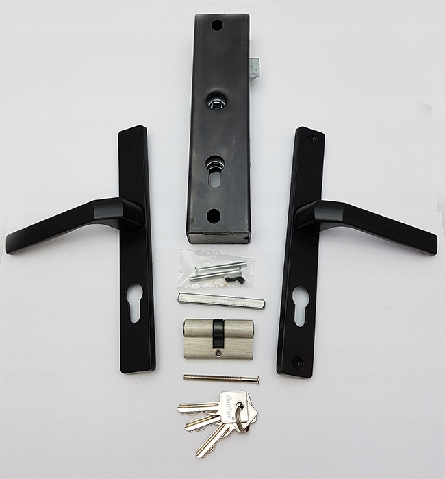 ZAMEK DO FURTKI Z KLAMKĄ KLAMKA KASETA PROFIL 40x60 MM I WKŁADKA PATENTOWA Marka Kut-Met