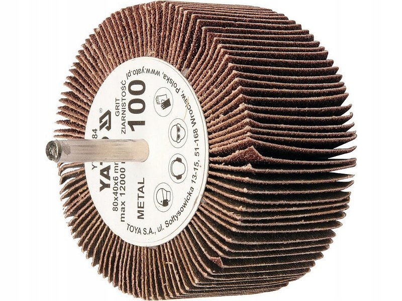 

Ściernica Listkowa Trzpieniowa 80x40x6mm P120 Yato