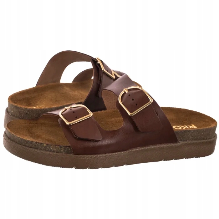 Dámské kožené boty Nazouváky Ryłko Hnědé 1WGI1_JZ __4B Brown