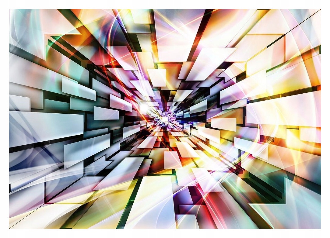 Fototapeta Abstraktná geometria Farebný výbuch na stenu 416x254 lepidlo