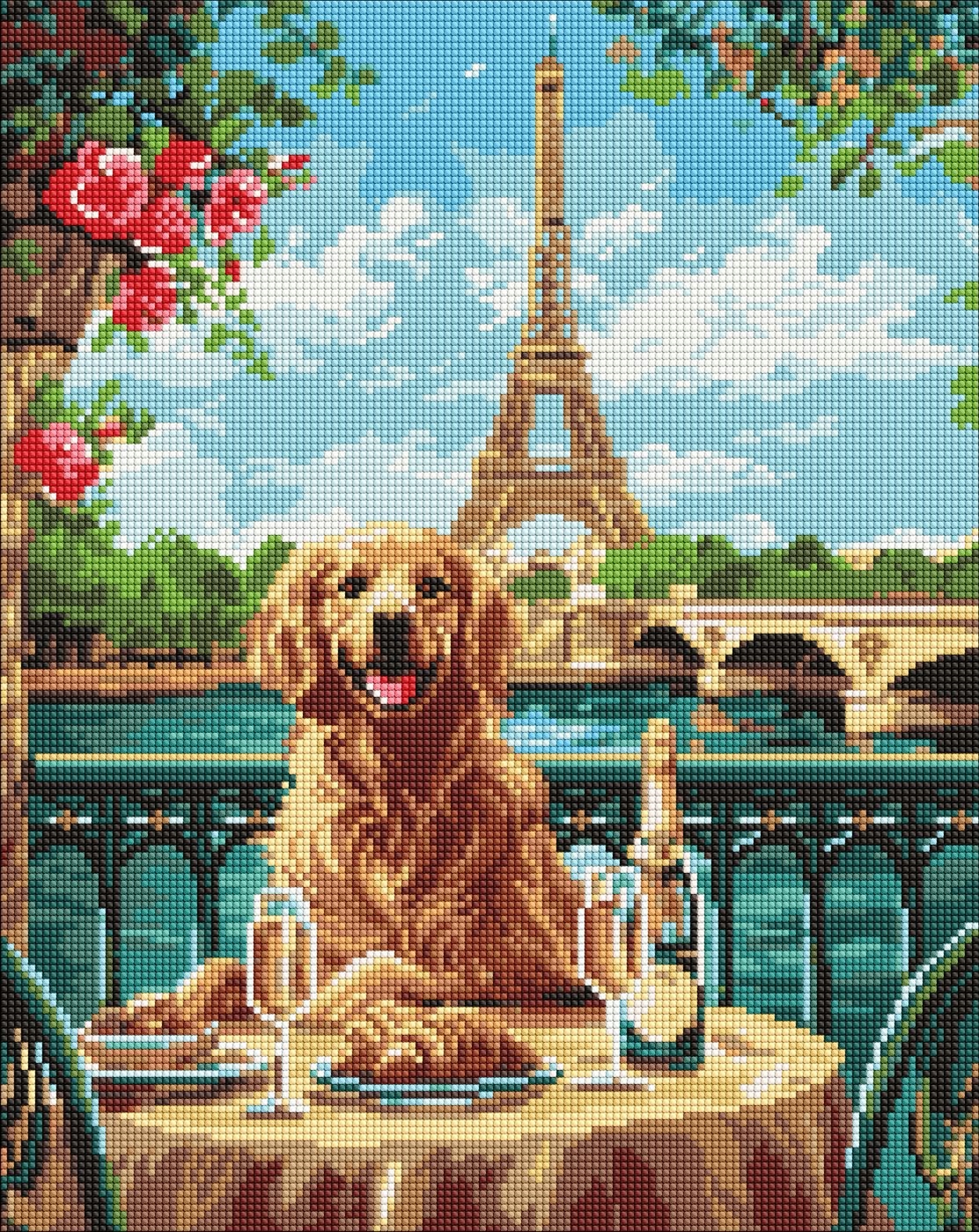 Sada 5D Diamantová Výšivka na rámu Diamond Painting Mozaika 40x50 Ideyka