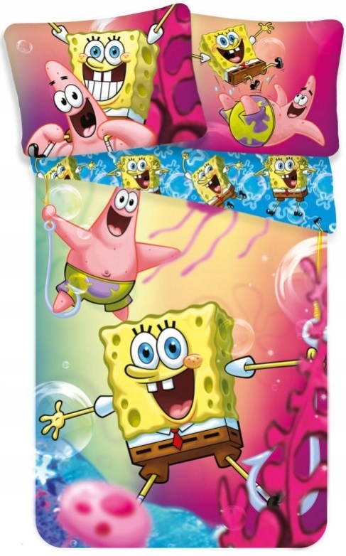 

Pościel Bawełniana 140x200 Spongebob Sponge Bob