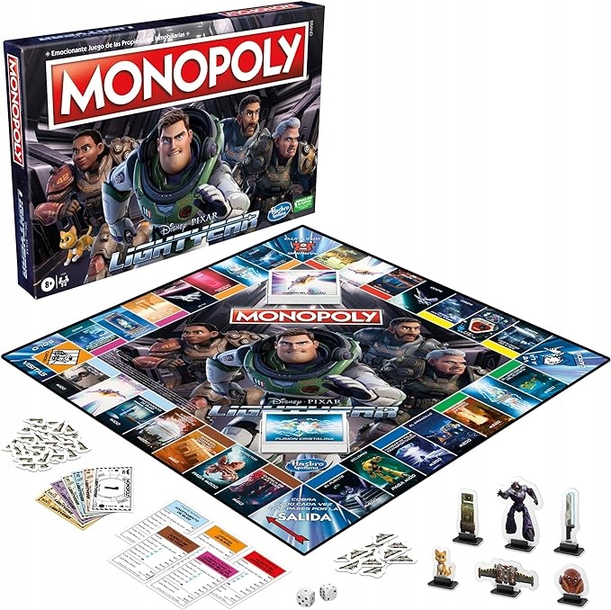 GRA PLANSZOWA MONOPOLY BUZZ L'ECLAIR BUZZ ASTRAL PO FRANCUSKU DISNEY PIXAR