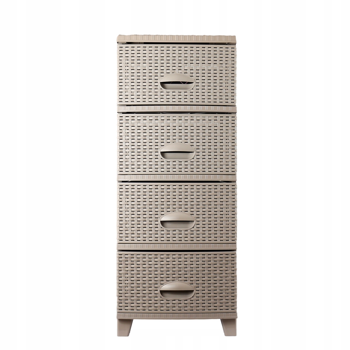 Komoda 4 szuflady rattan nowoczesna 94 cm do łazienki na działkę garaż