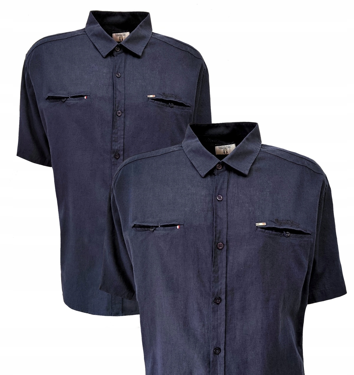 Pánská lněná letní košile Námořnická Modrá 3XL Bagarda