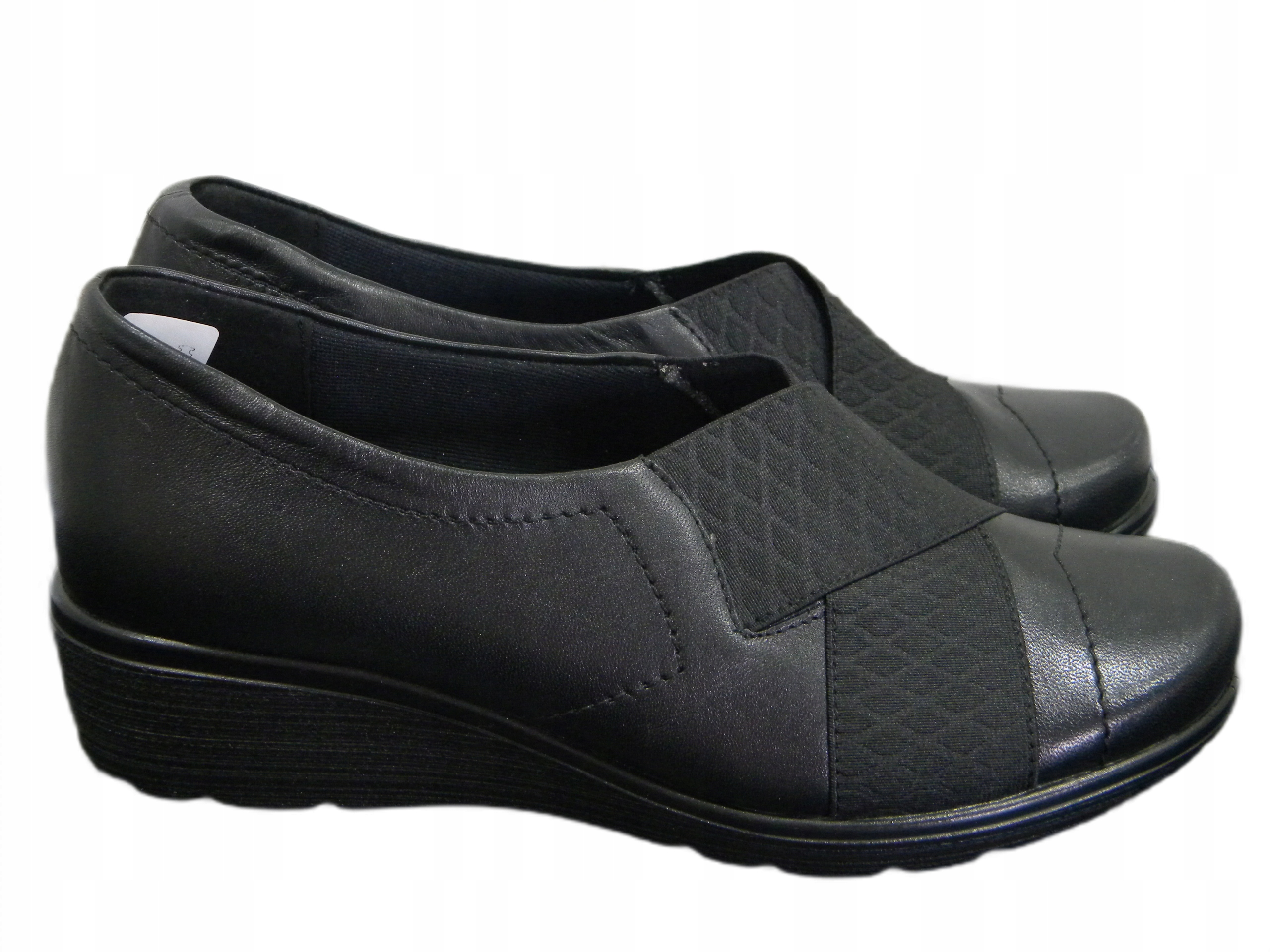 Dámské kožené polobotky Lampert 36 pro široké nohy