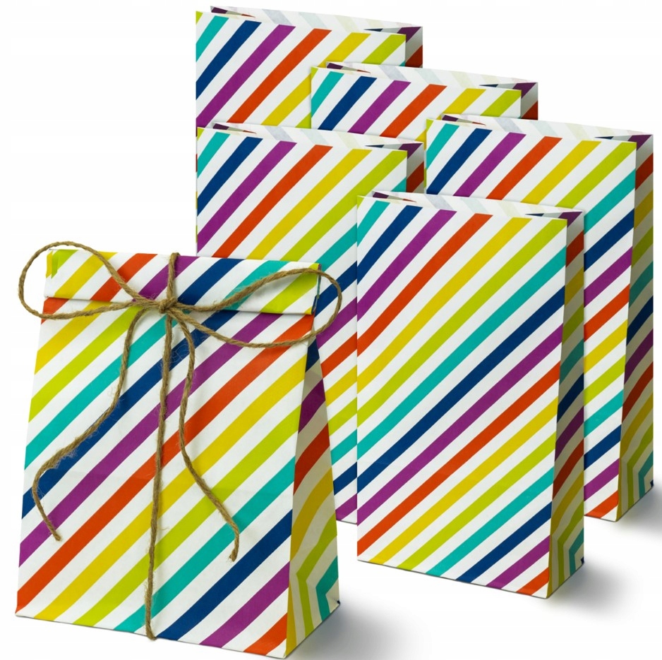 TOREBKI PAPIEROWE TORBY ŚNIADANIOWE 16x8x27 100szt Marka Allbag