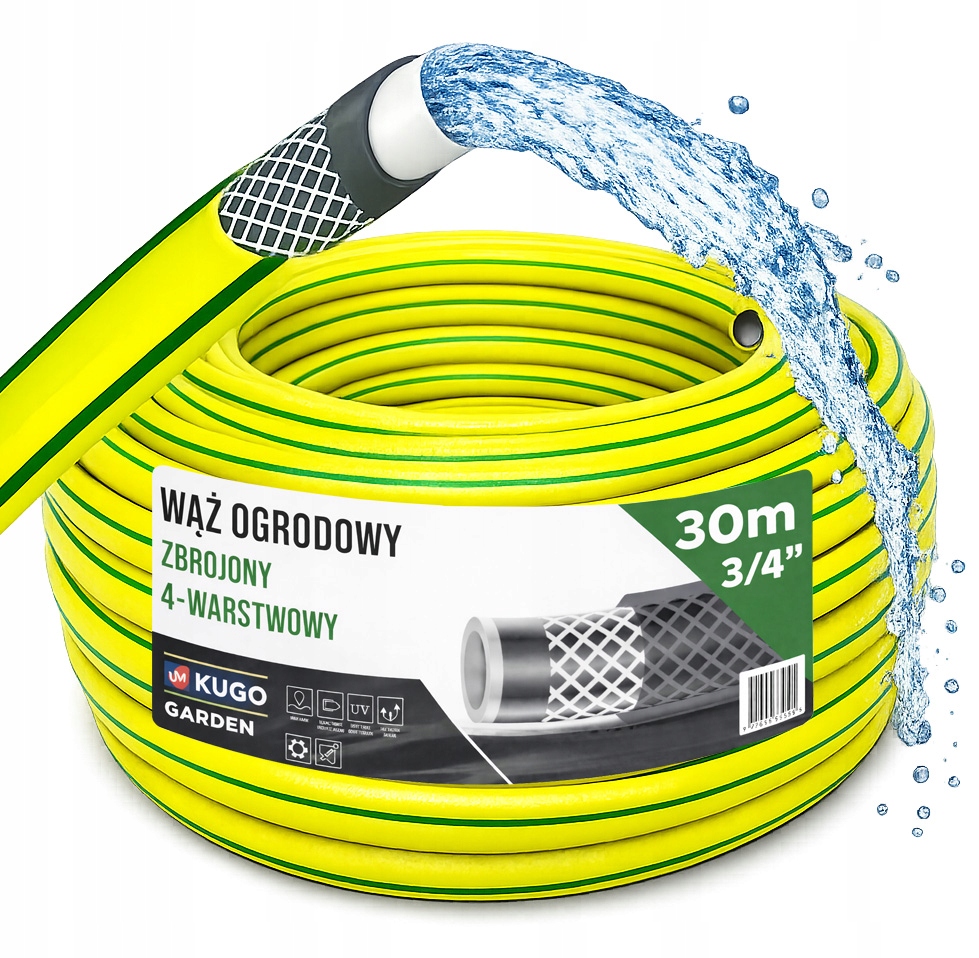 Hadice 3/4" 30 m 4VRSTVÁ, Vyztužená Polská Výroba