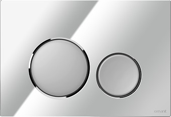 Cersanit splachovacie tlačidlo chróm lesk/chróm mat Luna K97-0567