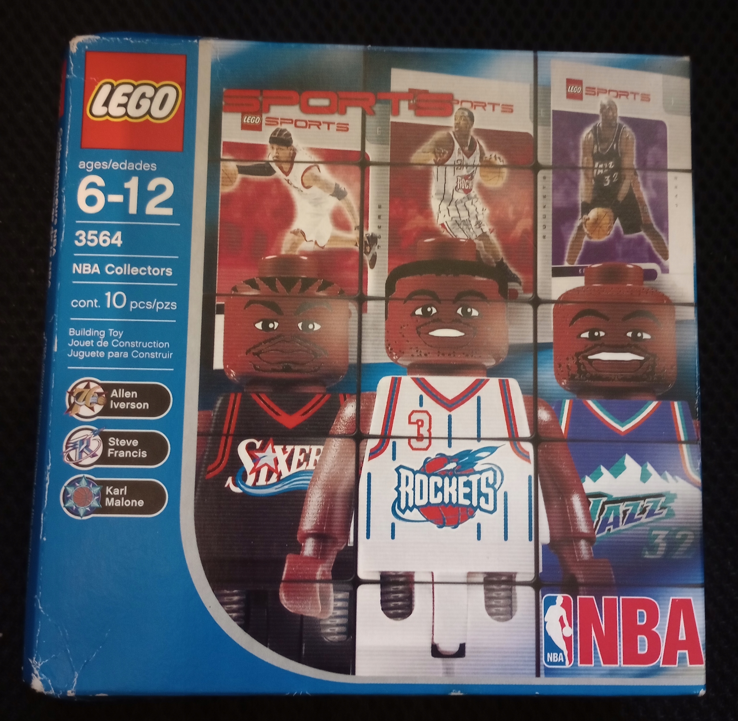 Lego 3564 Nba Allen Iverson Karl Malone Steve Francis Nowe Figurki