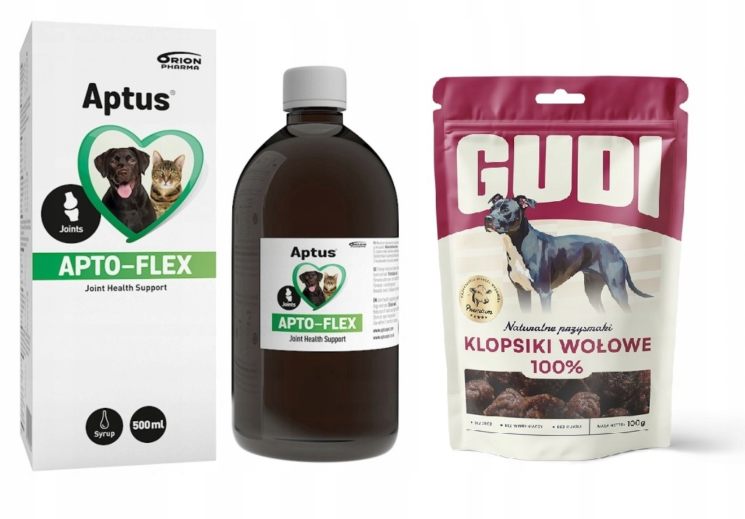 Levně Aptus Apto-flex sirup 500 ml na Klouby Pes Kočka Pamlsek Gudi