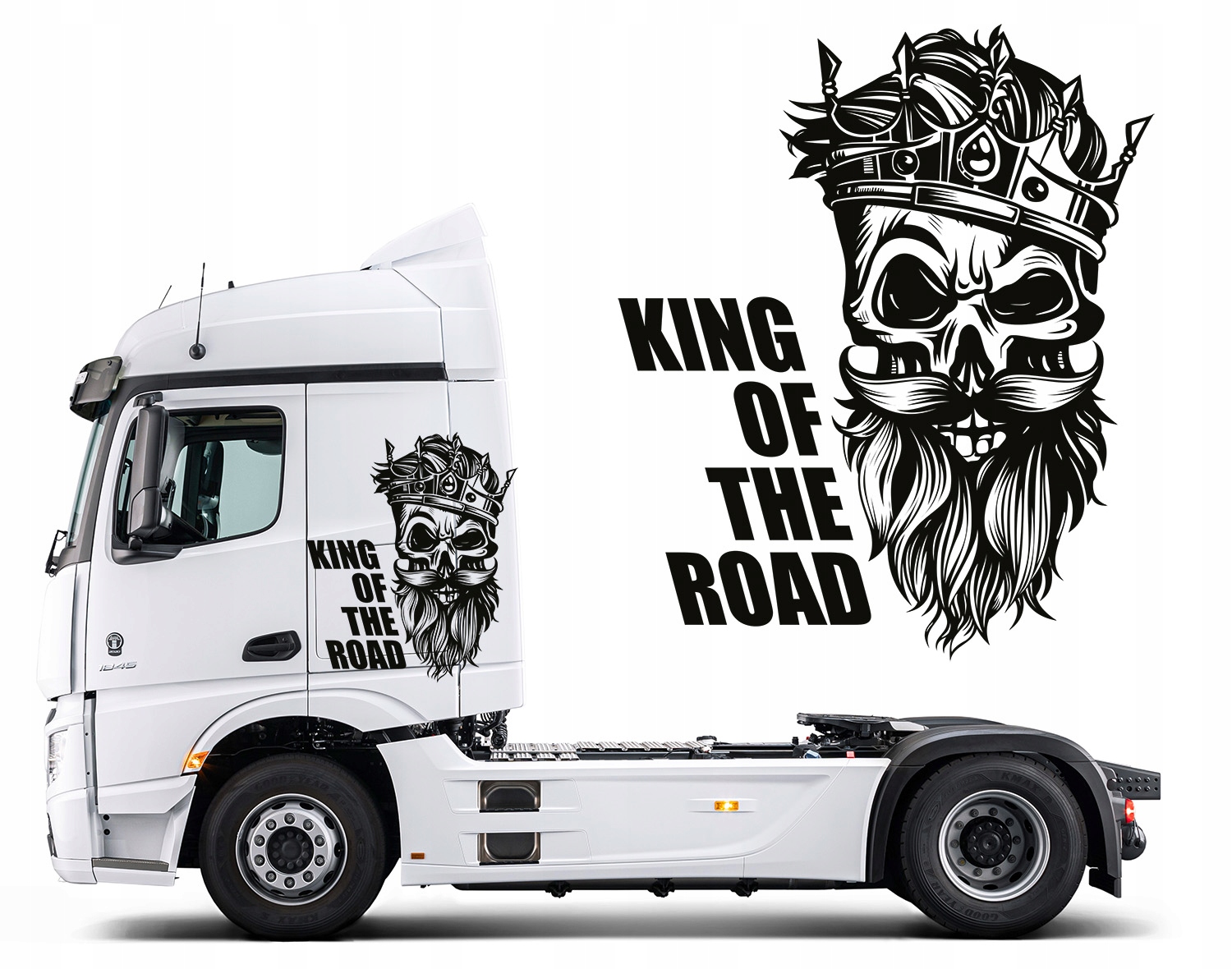 2xNAKLEJKA na Tir Traktor King Of The Road 120x144