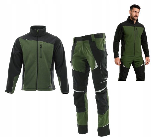 Elastické strečové pracovní oblečení Bozp taktické Khaki spandex Kalhoty 48